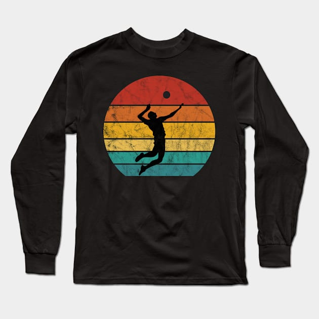 Vintage Volleyball Long Sleeve T-Shirt by BlendedArt